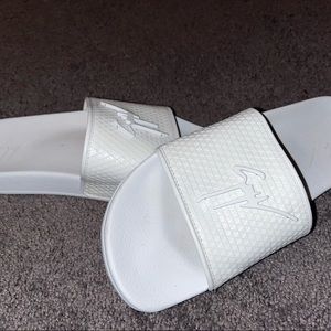 Mens - Giuseppe Zanotti leather slides - Size 41 - worn once